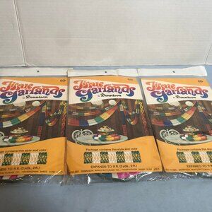 NEW VINTAGE 3 Pkgs Tissue Garlands Dennison #F9